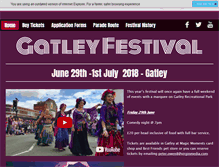 Tablet Screenshot of gatleyfestival.org